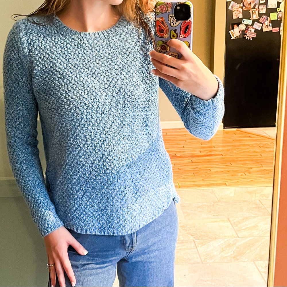 TALBOTS shaker stitch sweater size small